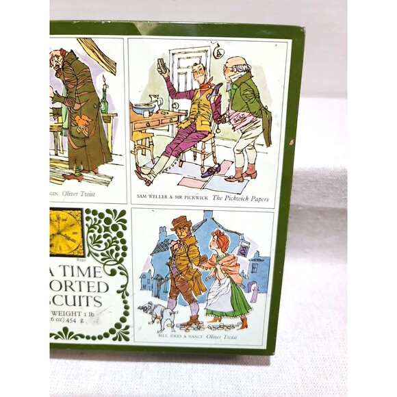 Vintage Tea Time Assorted Biscuits Tin Story Time  6 1/2” X 9 X 1.75" England - Picture 4 of 10